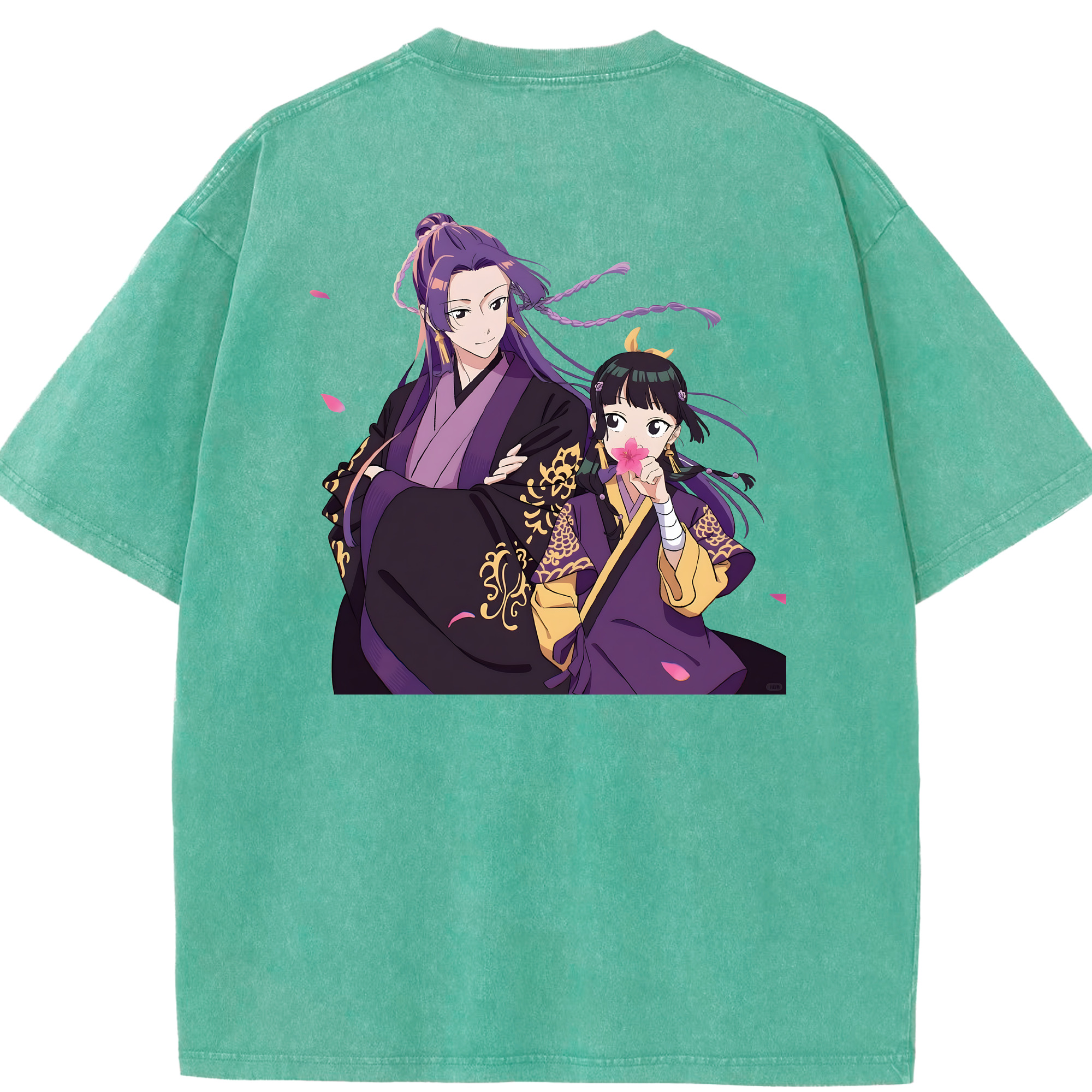 （画像用） 薬屋のひとりごと The Apothecary Diaries 綿100% ヴィンテージ風 半袖Tシャツ（背面プリント）